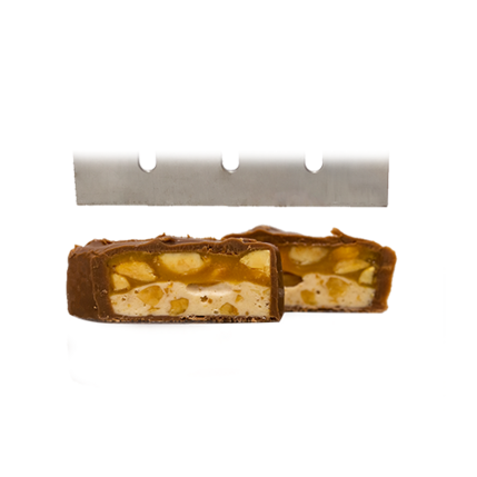 チョコバーの切断面の近接写真